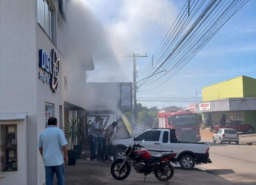 terceiros com o uso de extintor e água. De acordo com as informações repassadas