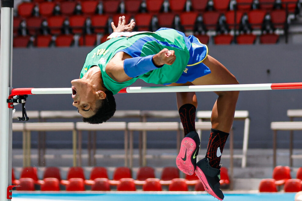 Salto em altura brasileiro garante ouro e prata com Lucas Martins e Naftaly de Jesus no Panamá
