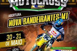 Motocross: Nova Bandeirantes sedia abertura do Circuito Mato-grossense em 30 e 31 de maio
