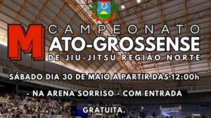 Arena Sorriso abre portas para Campeonato Mato-grossense de Jiu-jitsu com entrada gratuita