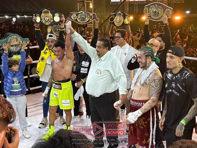 Acelino Popó Freitas vence Whindersson Nunes por decisão unânime no FMS 8