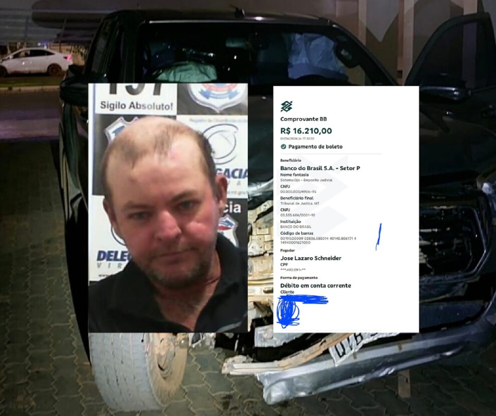 Motorista que causou morte em Sapezal paga fiança de R$ 16 mil e é solto pela Justiça