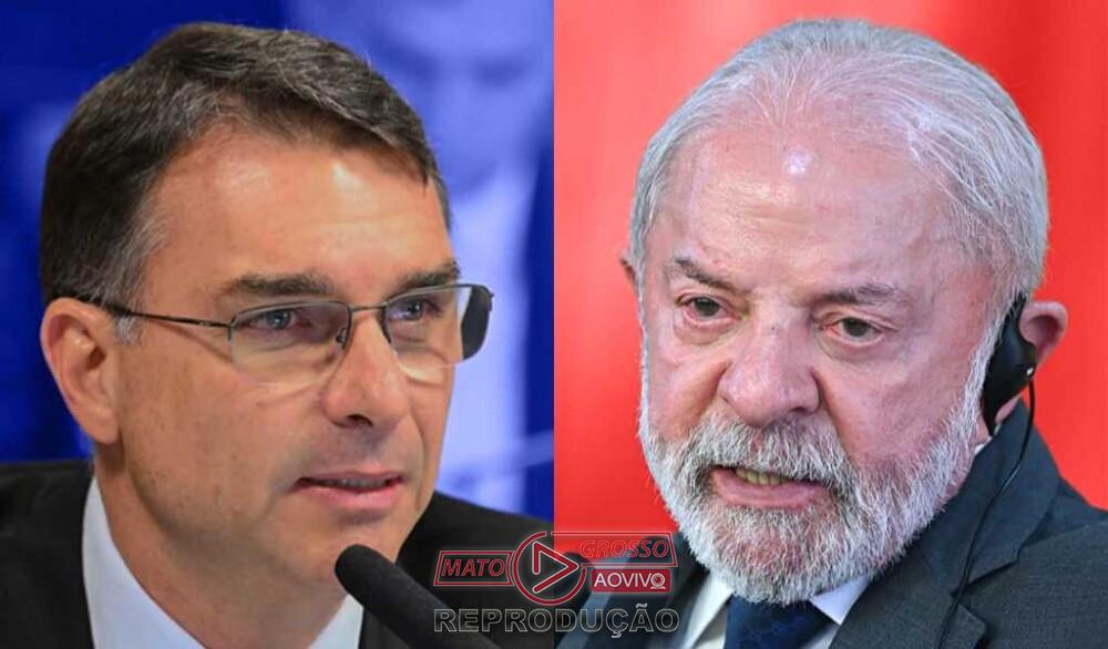 Flávio Bolsonaro critica declaração de Lula contra senador Marco Rubio