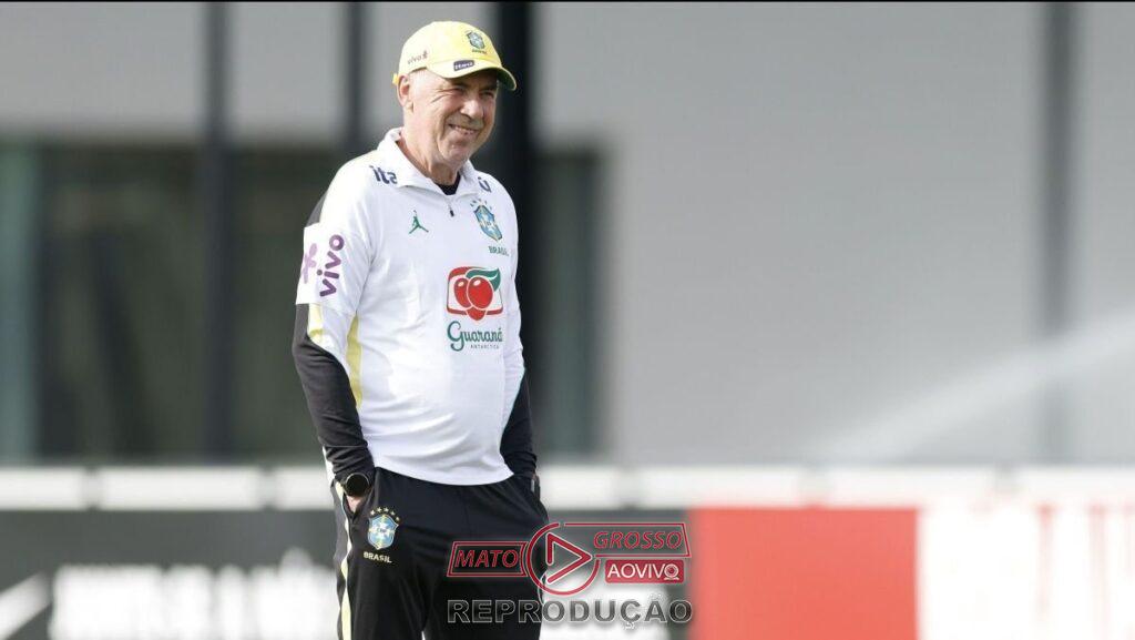 Ancelotti mantém mistério sobre escalação da Seleção Brasileira em último teste antes da Copa