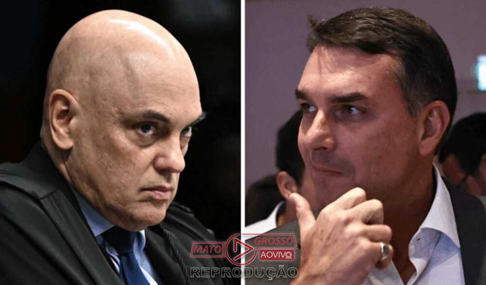 Flávio Bolsonaro solicita ao STF que Alexandre de Moraes seja declarado suspeito em caso Master