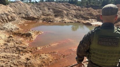 Operação ambiental desarticula garimpo ilegal e área de desmatamento em Novo Mundo