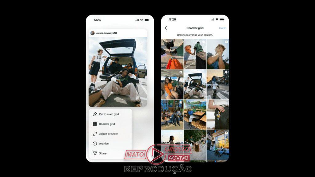 Instagram libera ferramenta para reorganização de fotos e vídeos no perfil