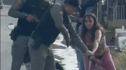 PMGO flagra mulher com pistola 9mm em partes íntimas na Cidade Ocidental nesta quinta.