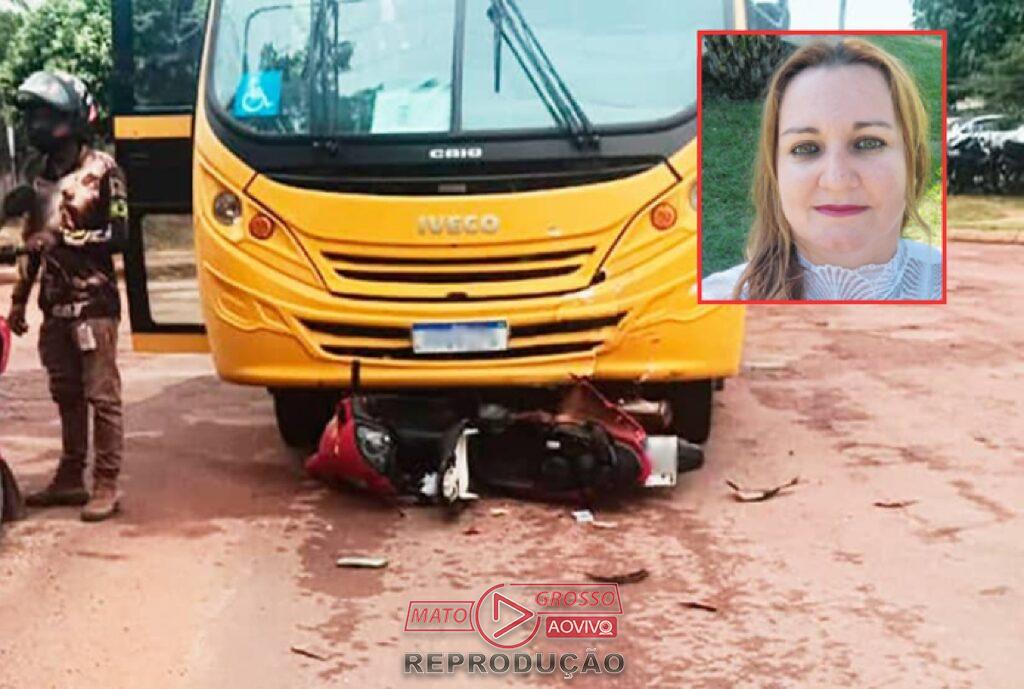 Acidente fatal em Guarantã do Norte: mulher sem CNH morre após colisão com ônibus escolar da Apae