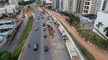 Trânsito na Miguel Sutil será totalmente interrompido para obras de viaduto