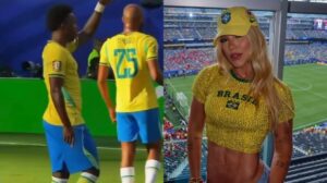 Vini Jr. marca para o Brasil e dedica gol a Virginia Fonseca, atiçando rumores