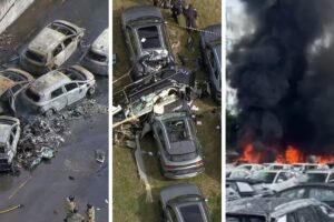 Colisão de helicópteros no Rio de Janeiro mata seis e causa incêndio em estacionamento