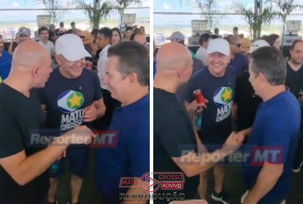 Líderes de MT, Abilio, Mauro Mendes e Pivetta, prestigiam Fórmula Truck no Parque Novo Mato Grosso.