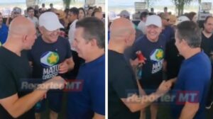 Líderes de MT, Abilio, Mauro Mendes e Pivetta, prestigiam Fórmula Truck no Parque Novo Mato Grosso.