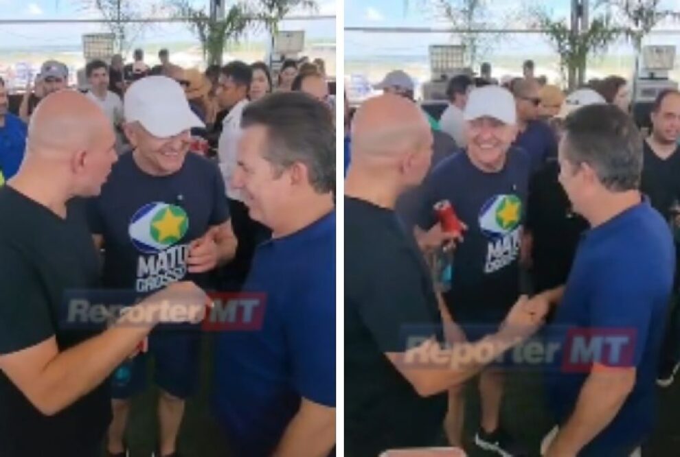 Líderes de MT, Abilio, Mauro Mendes e Pivetta, prestigiam Fórmula Truck no Parque Novo Mato Grosso.