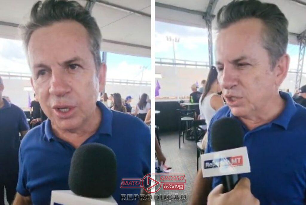 Mauro Mendes rebate Wellington Fagundes e vê "inveja" em sugestão de parar obras do Parque Novo MT