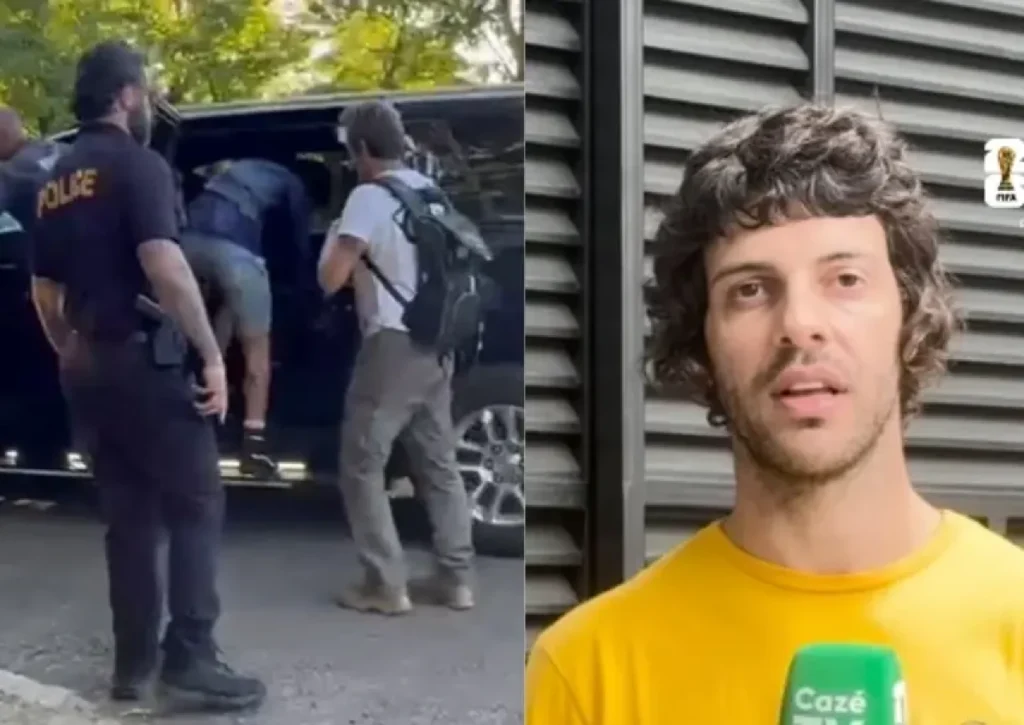 Humorista Diogo Defante encena falsa prisão nos EUA e viraliza nas redes sociais