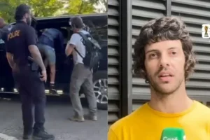 Humorista Diogo Defante encena falsa prisão nos EUA e viraliza nas redes sociais
