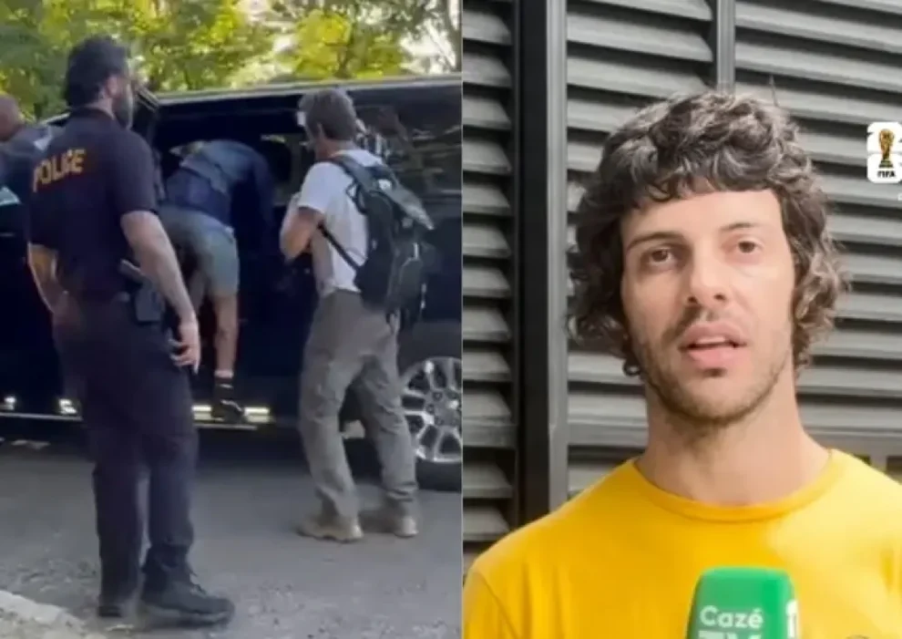 Humorista Diogo Defante encena falsa prisão nos EUA e viraliza nas redes sociais