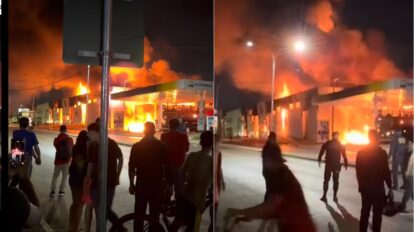 Incêndio devasta barracão da Educação em Várzea Grande na quarta (17); veja novos vídeos