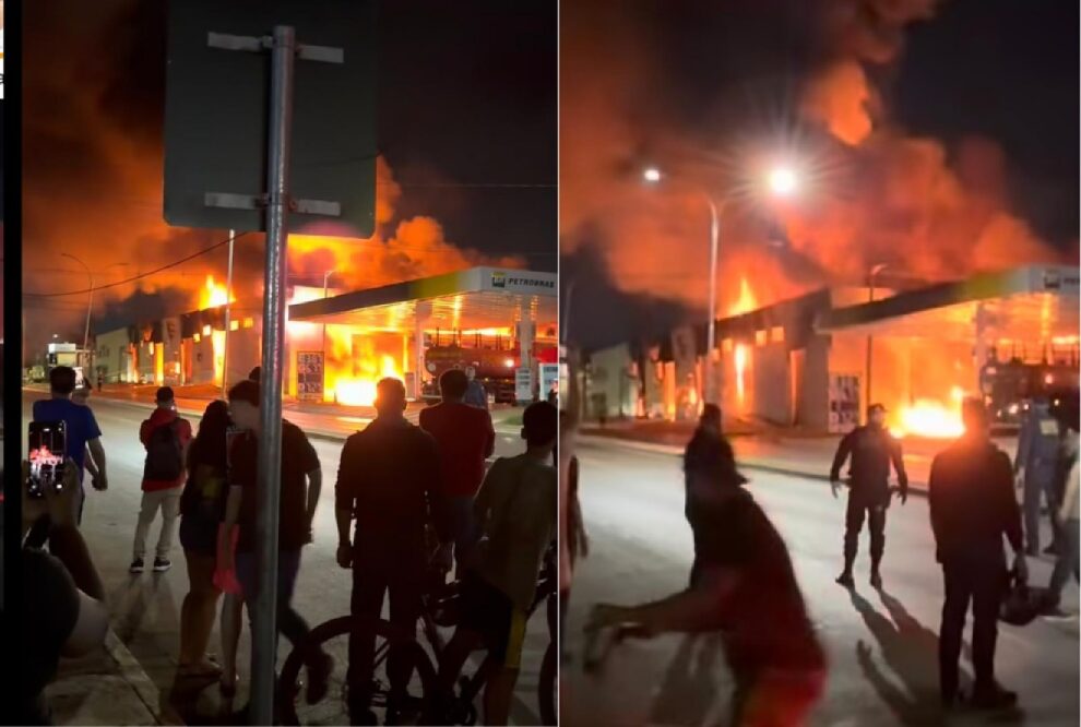 Incêndio devasta barracão da Educação em Várzea Grande na quarta (17); veja novos vídeos