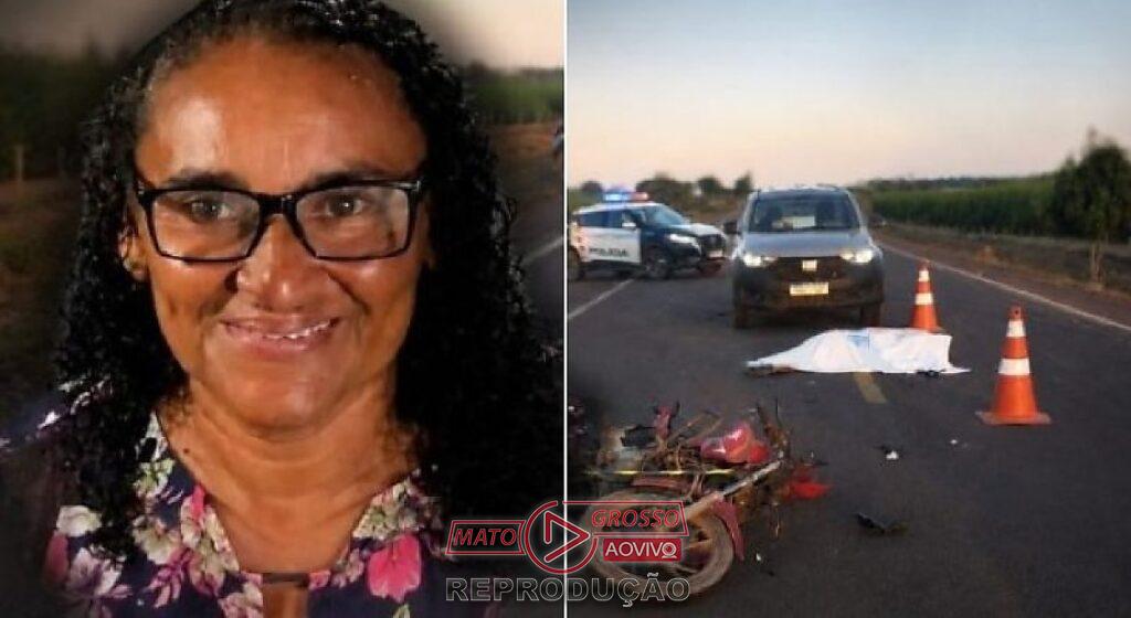 Colisão entre moto e cavalo na Mt-413 causa morte de servidora da educação em Santa Terezinha