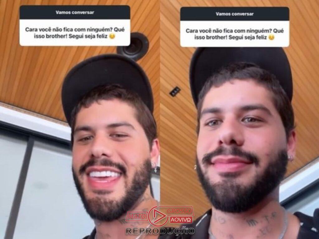Zé Felipe intriga fãs com mistério sobre vida amorosa em rede social privada