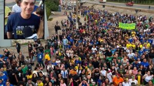 Flávio Bolsonaro mobiliza direita em Marcha para Jesus que parou Cuiabá