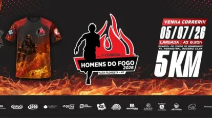 Alta Floresta: prazo final para inscrições na 1ª Corrida Homens do Fogo 2026