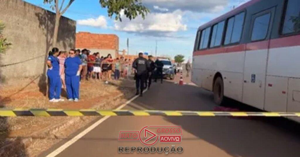Menino de 10 anos morre em atropelamento por ônibus no Jardim Tropical em Alto Taquari