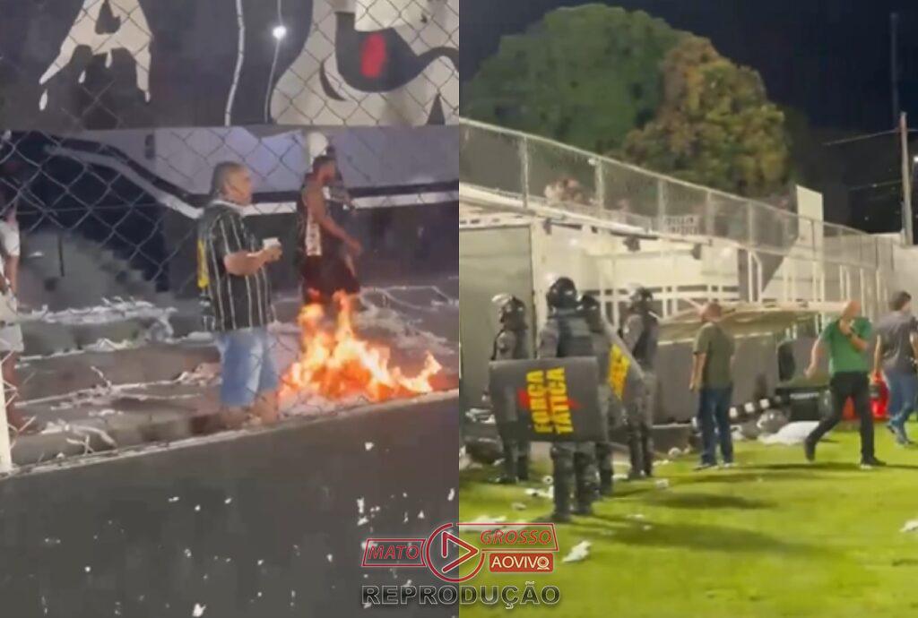 Confusão generalizada marca derrota do Mixto para o Gama na Série D em Cuiabá