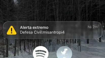 Defesa Civil emite falso alerta que assusta 30 milhões em 8 estados na madrugada de sábado.