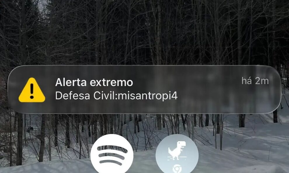 Defesa Civil emite falso alerta que assusta 30 milhões em 8 estados na madrugada de sábado.