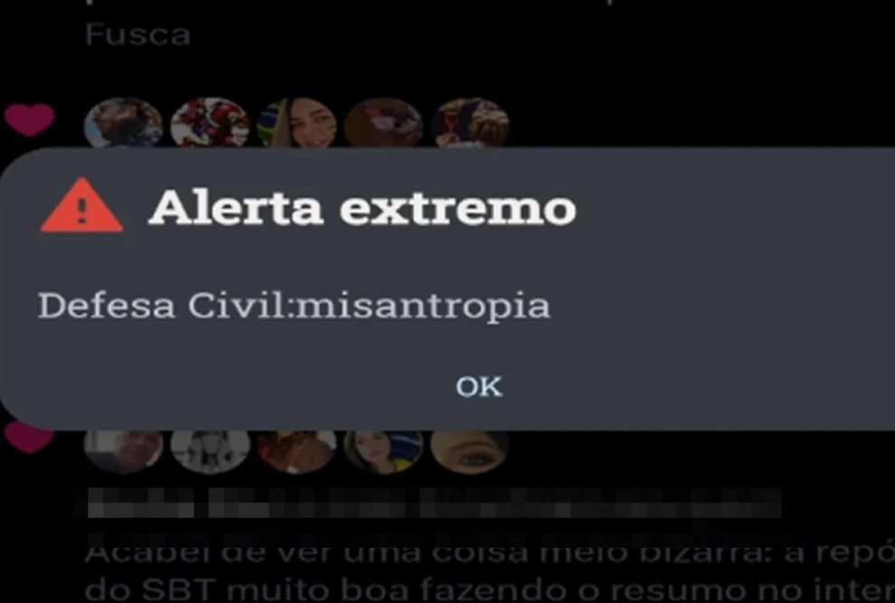 Sistema da Defesa Civil é invadido e dispara alerta falso com 'misantropia' assustando o país (19 e 20)