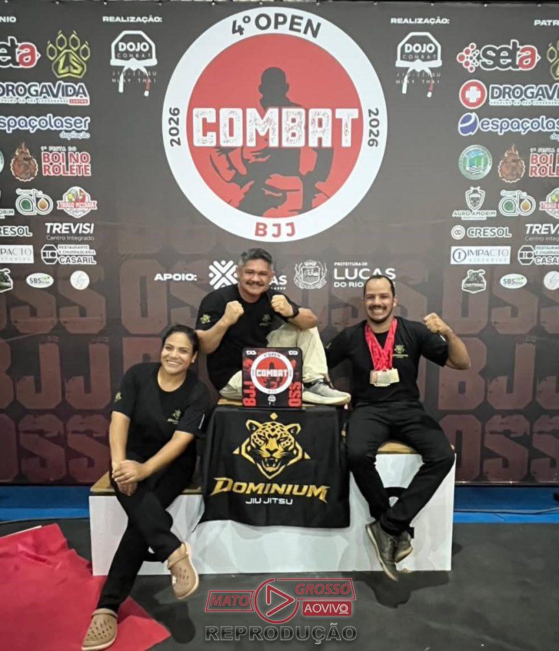 Dominium Jiu-jitsu conquista vice-campeonato geral por equipes no Dojo Combat em Lucas do Rio Verde