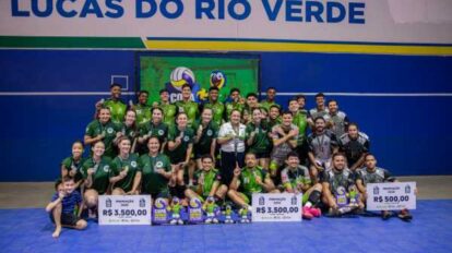 Lucas do Rio Verde conquista títulos no vôlei masculino e feminino da Copa Sicredi Viva Lucas
