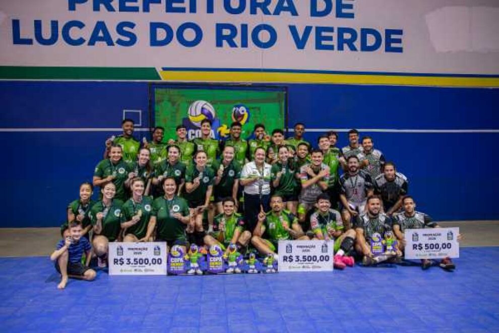 Lucas do Rio Verde conquista títulos no vôlei masculino e feminino da Copa Sicredi Viva Lucas