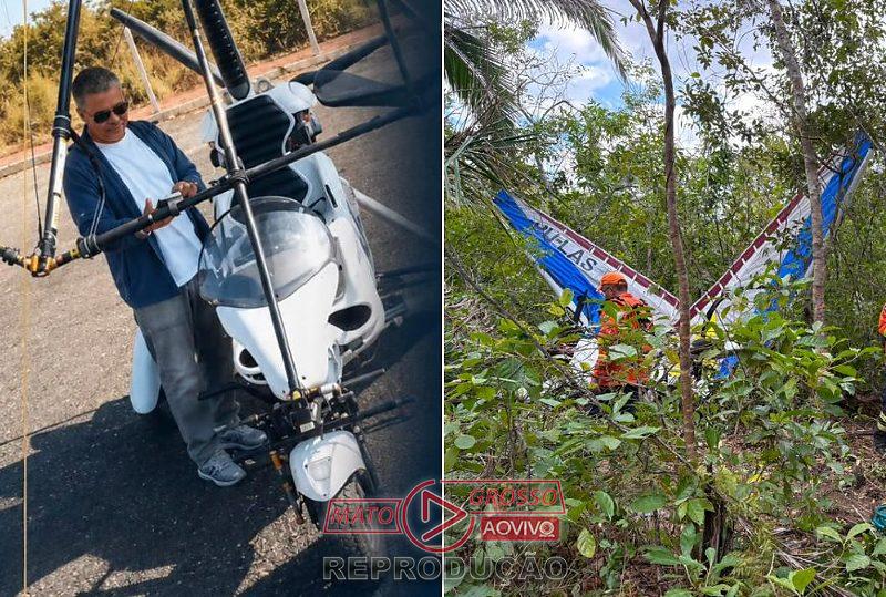 Piloto de ultraleve é encontrado morto após queda em mata fechada no Mato Grosso