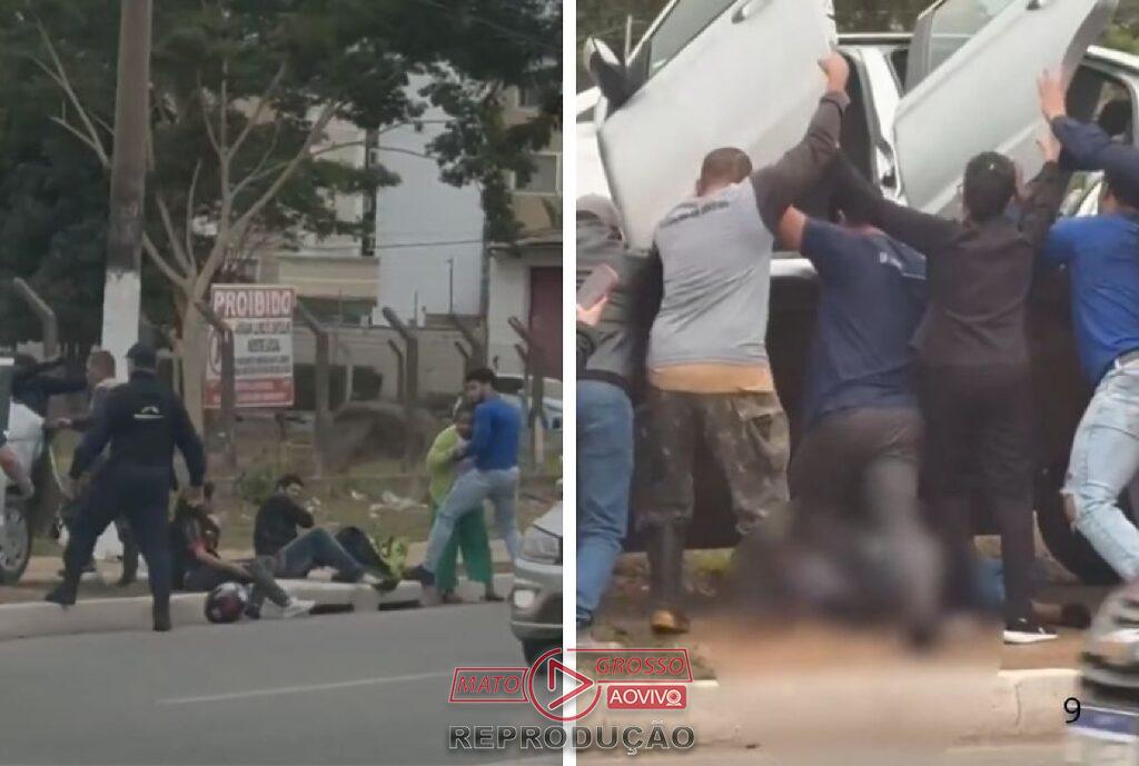 Tragédia na avenida da FEB: idosa morre atropelada após colisão entre veículos em Várzea Grande