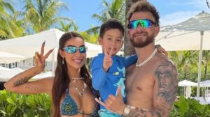 Ex-casal Bianca Andrade e Fred Bruno juntos em Miami para dia com o filho Cris