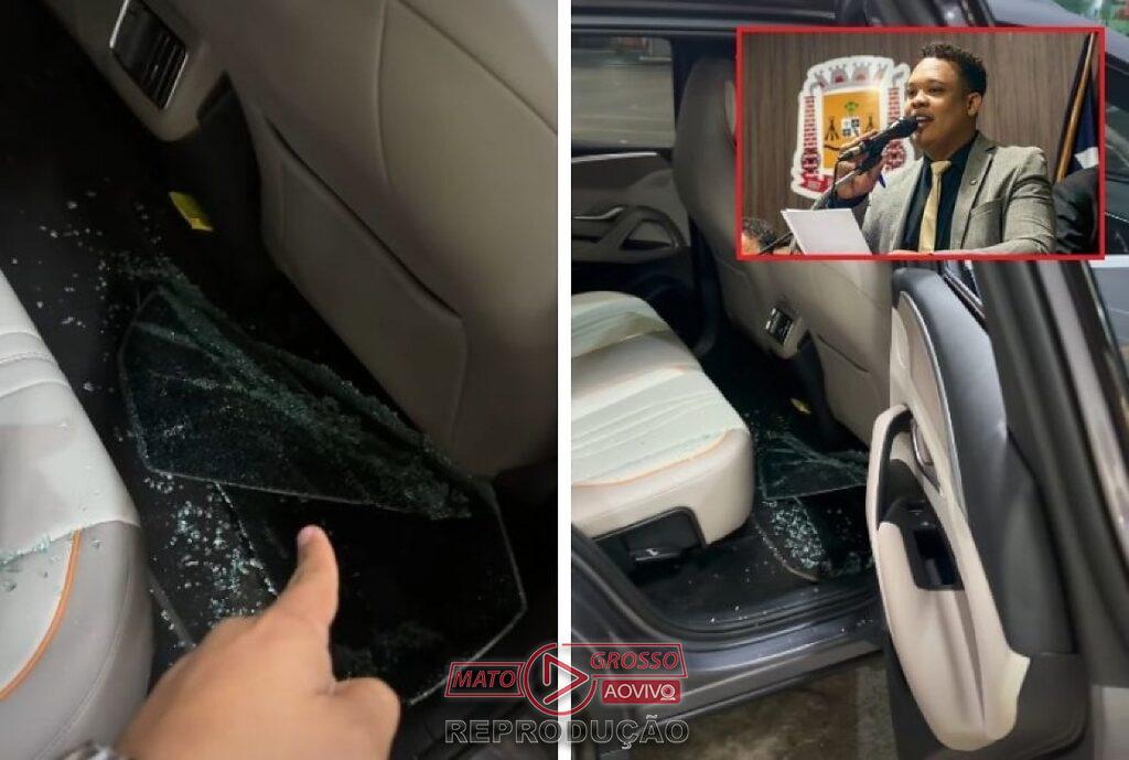 Carro de vereador Caio Cordeiro é arrombado e notebook furtado em estacionamento de atacadista em Várzea Grande