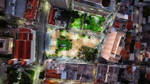 Praça Alencastro em Cuiabá sedia Fan Fest para aquecer comércio e celebrar futebol