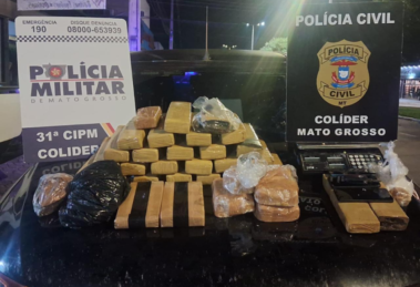 Operação policial retira 32 quilos de entorpecentes de circulação em Colíder