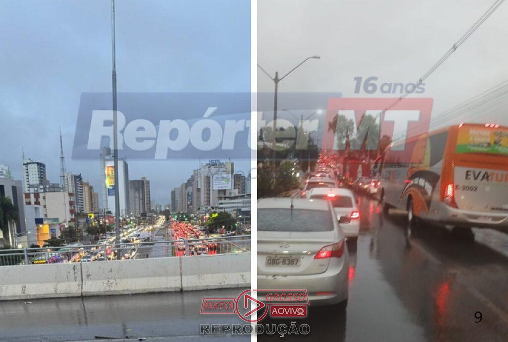 Trânsito caótico em Cuiabá paralisa avenidas antes de jogo decisivo do Brasil na Copa