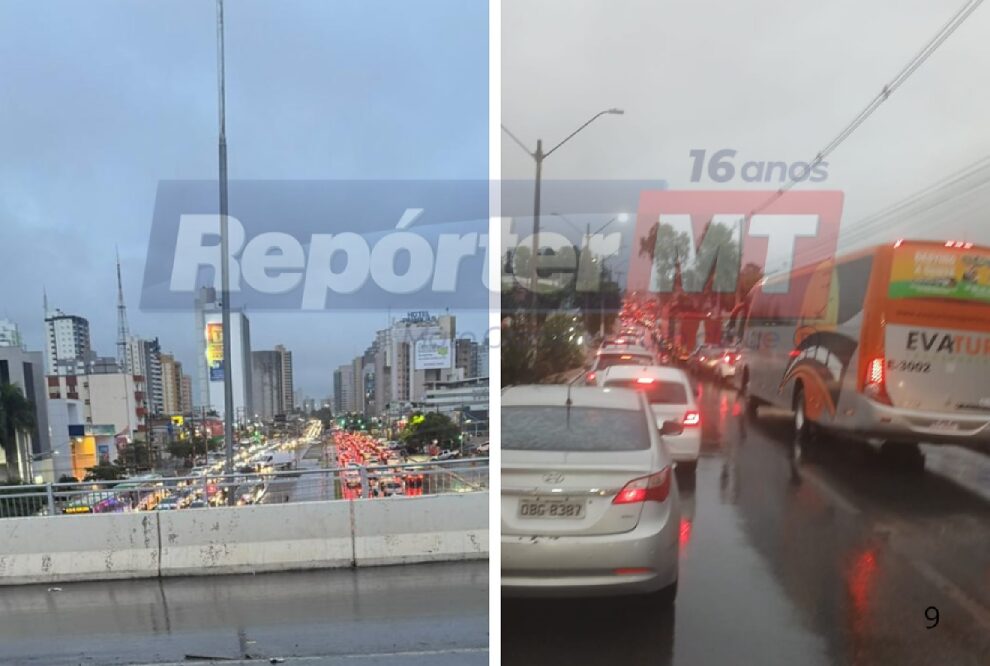 Trânsito caótico em Cuiabá paralisa avenidas antes de jogo decisivo do Brasil na Copa