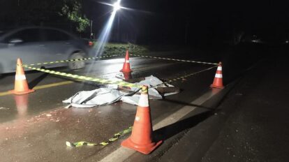 Pedestre morre atropelado na Br-364 em Jangada e motorista foge sem prestar socorro
